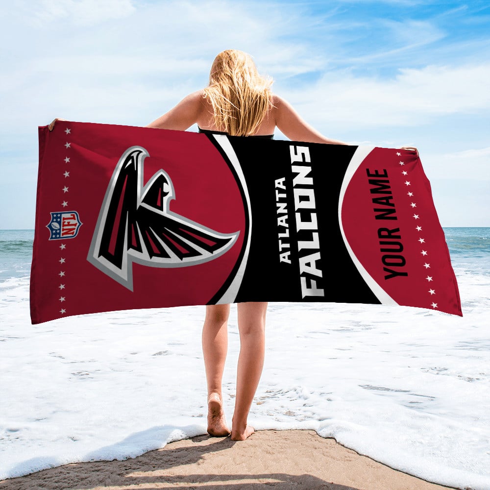 Atlanta Falcons Personalized Limited Edition Beach Towel AZBTOWEL009