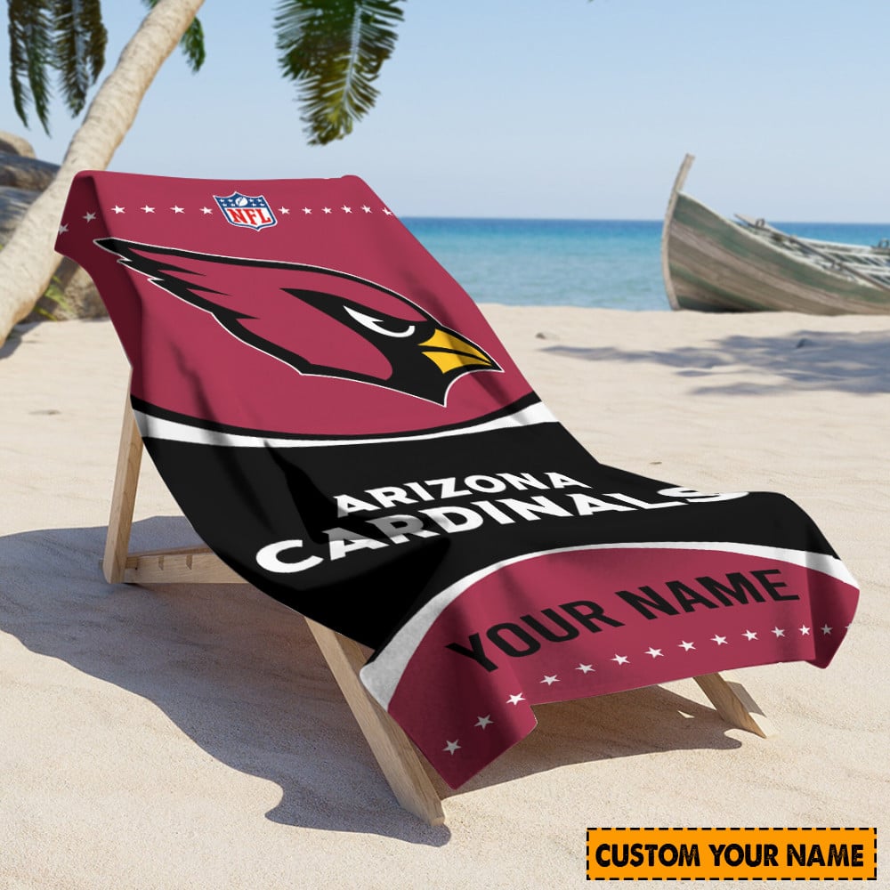 Arizona Cardinals Personalized Limited Edition Beach Towel AZBTOWEL008