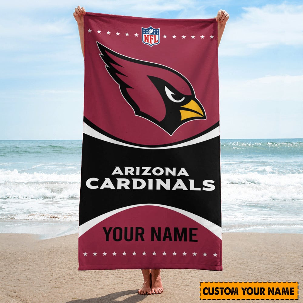 Arizona Cardinals Personalized Limited Edition Beach Towel AZBTOWEL008
