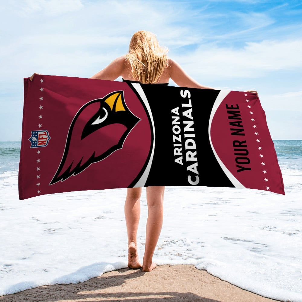 Arizona Cardinals Personalized Limited Edition Beach Towel AZBTOWEL008