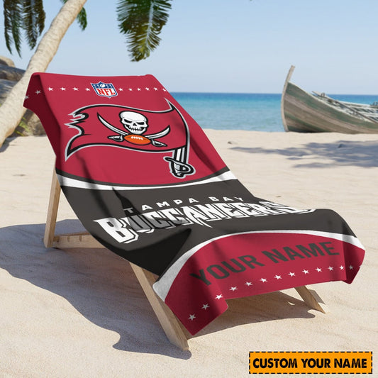 Tampa Bay Buccaneers Personalized Limited Edition Beach Towel  AZBTOWEL004