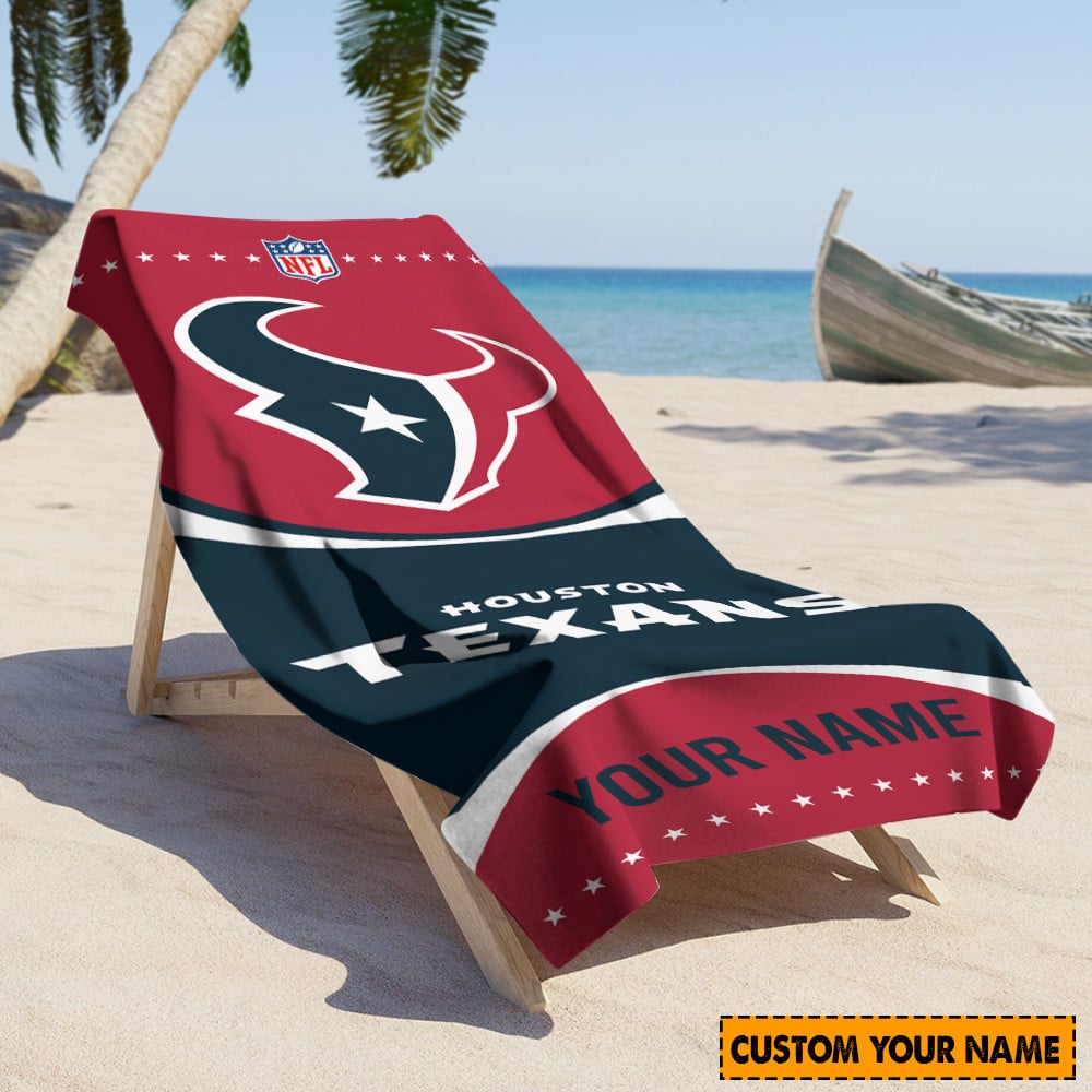 Houston Texans Personalized Limited Edition Beach Towel AZBTOWEL002