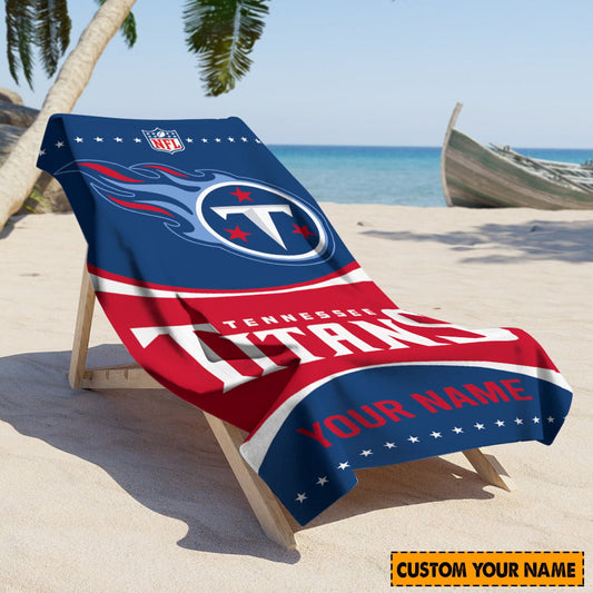 Tennessee Titans Personalized Limited Edition Beach Towel  AZBTOWEL001