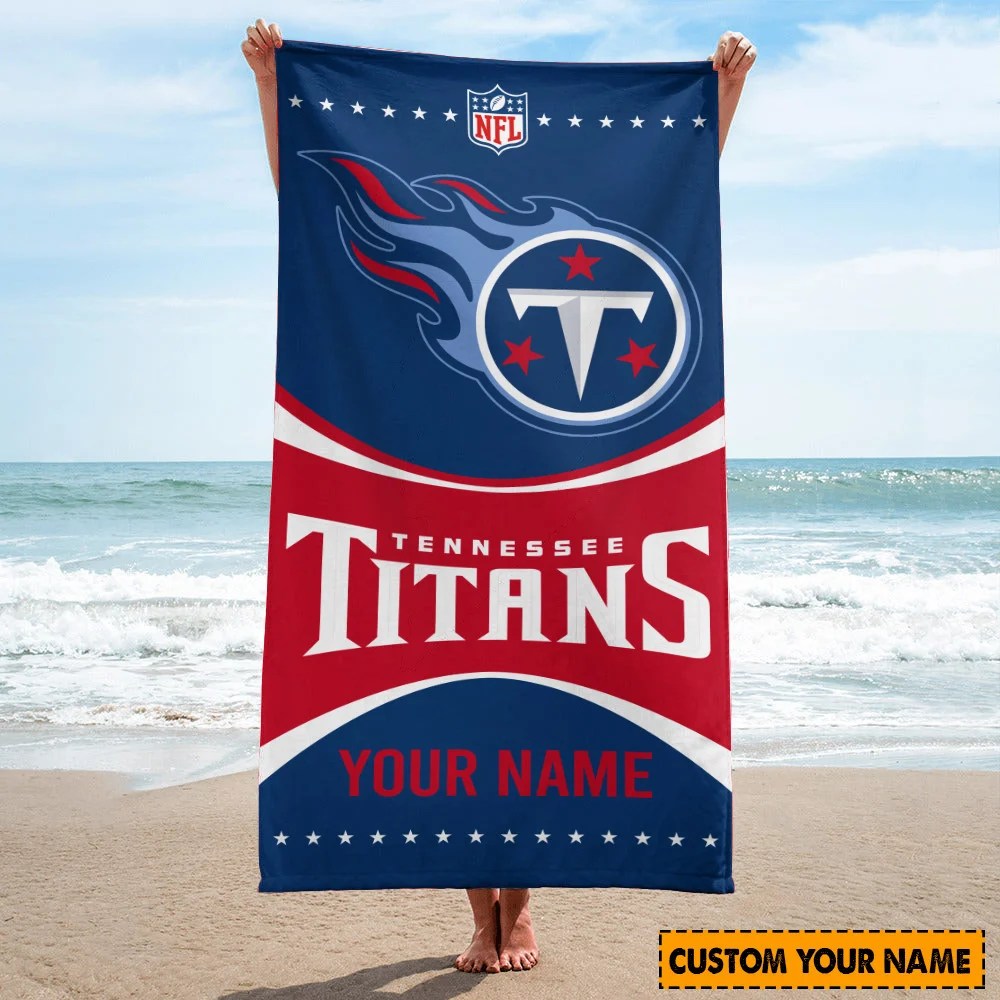 Tennessee Titans Personalized Limited Edition Beach Towel  AZBTOWEL001
