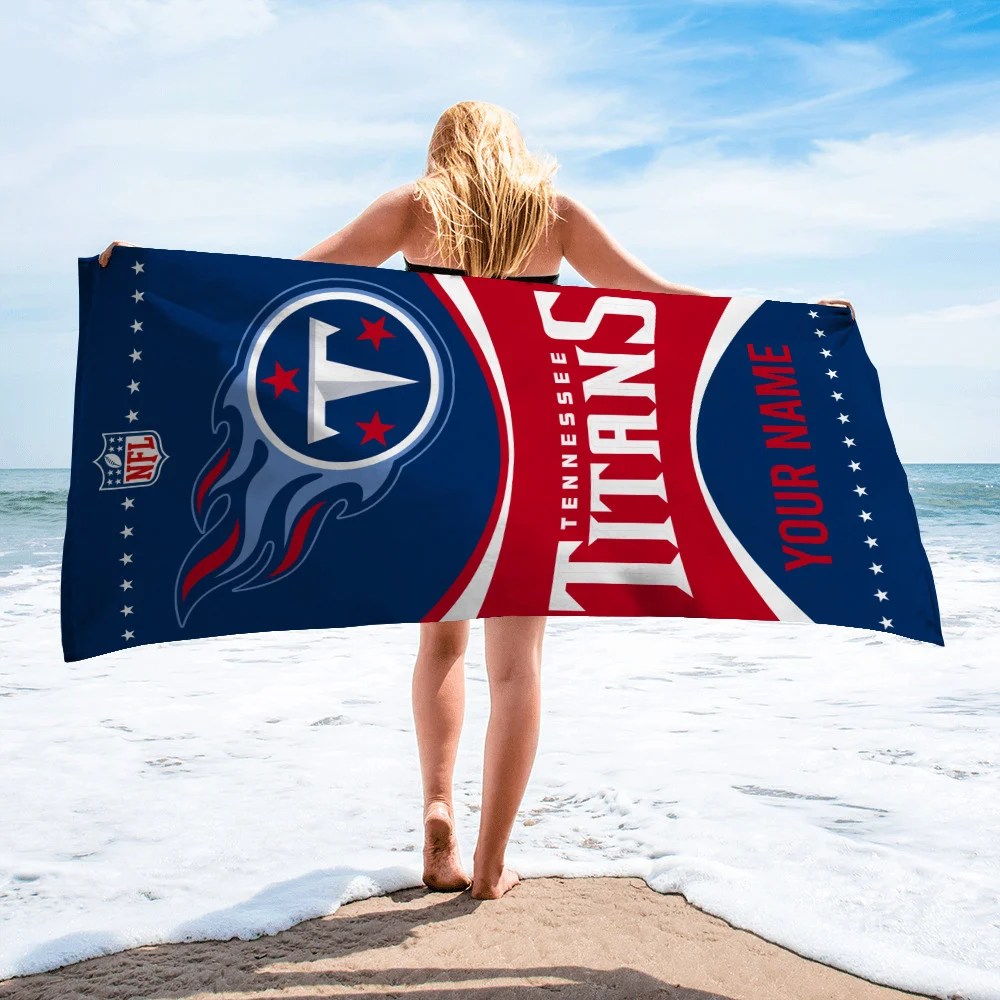 Tennessee Titans Personalized Limited Edition Beach Towel  AZBTOWEL001
