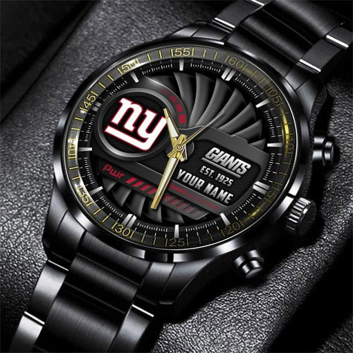 New York Giants Black Fashion Watch Gifts For Sport Fans AZWATCH70