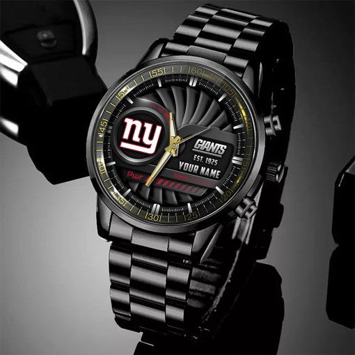 New York Giants Black Fashion Watch Gifts For Sport Fans AZWATCH70
