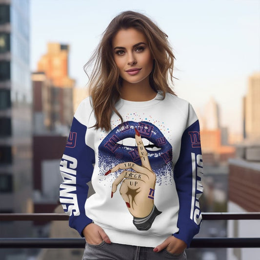 New York Giants Personalized  Round Neck Sweatshirt BGSW128