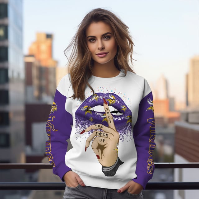 Minnesota Vikings Personalized  Round Neck Sweatshirt BGSW126