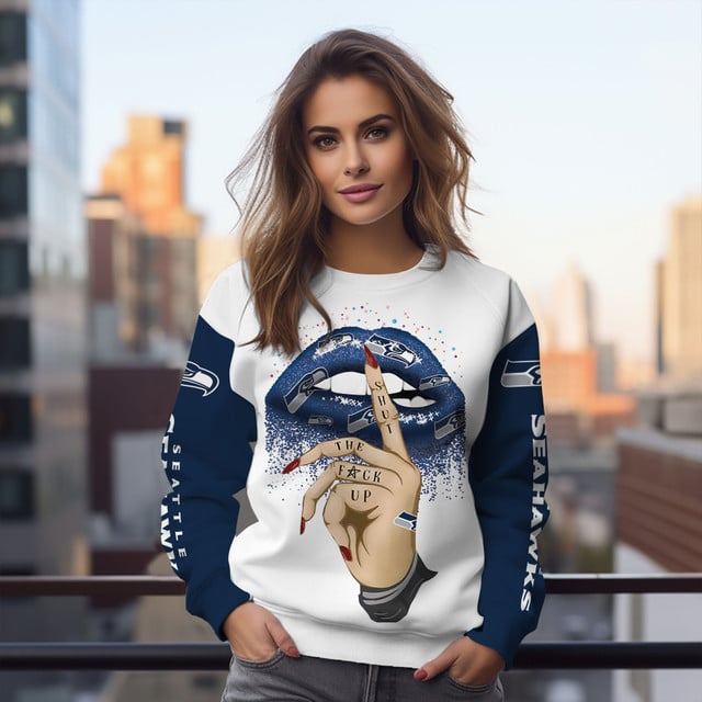 Seattle Seahawks Personalized  Round Neck Sweatshirt BGSW123