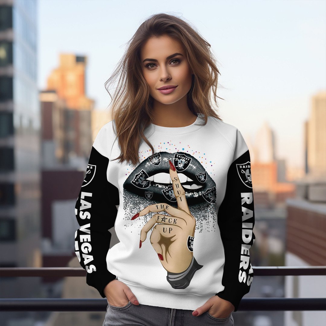 Las Vegas Raiders Personalized  Round Neck Sweatshirt BGSW115