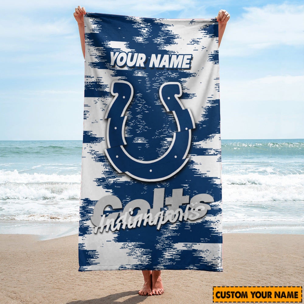 Indianapolis Colts Personalized Limited Edition Beach Towel AZBTOWEL044