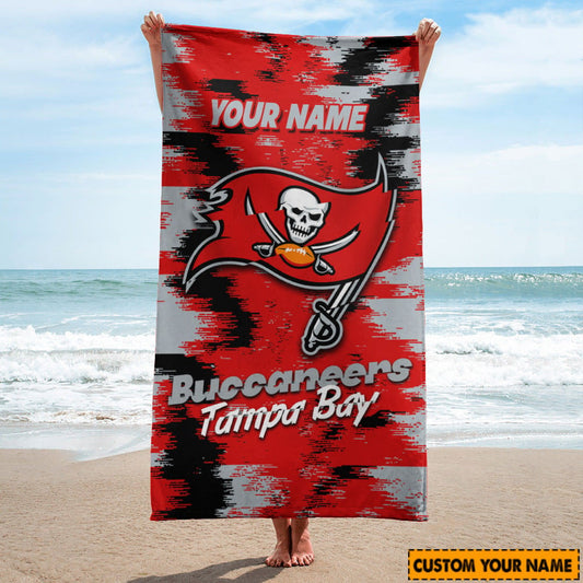 Tampa Bay Buccaneers  Personalized Limited Edition Beach Towel  AZBTOWEL042
