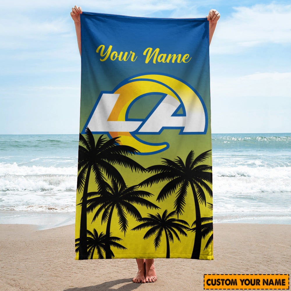 Los Angeles Rams Personalized Limited Edition Beach Towel  AZBTOWEL099