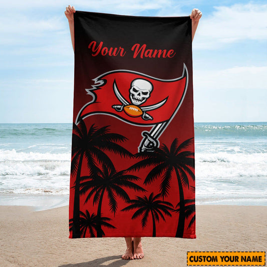 Tampa Bay Buccaneers  Personalized Limited Edition Beach Towel  AZBTOWEL093