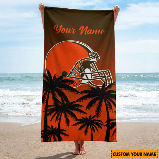 Cleveland Browns Personalized Limited Edition Beach Towel AZBTOWEL076
