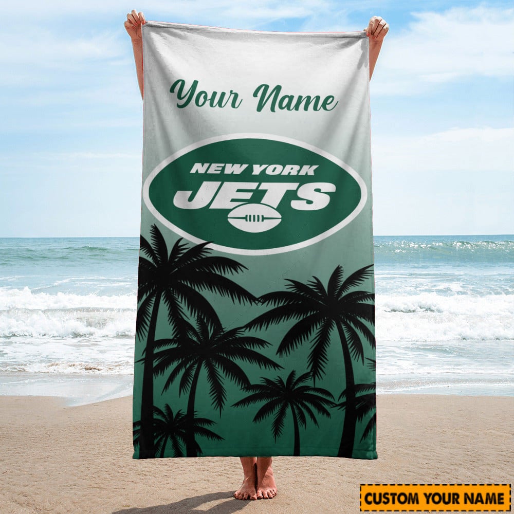 New York Jets Personalized Limited Edition Beach Towel  AZBTOWEL075