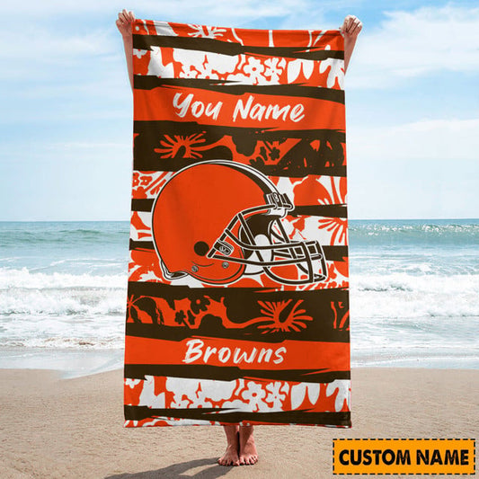 Cleveland Browns Personalized Limited Edition Beach Towel AZBTOWEL188
