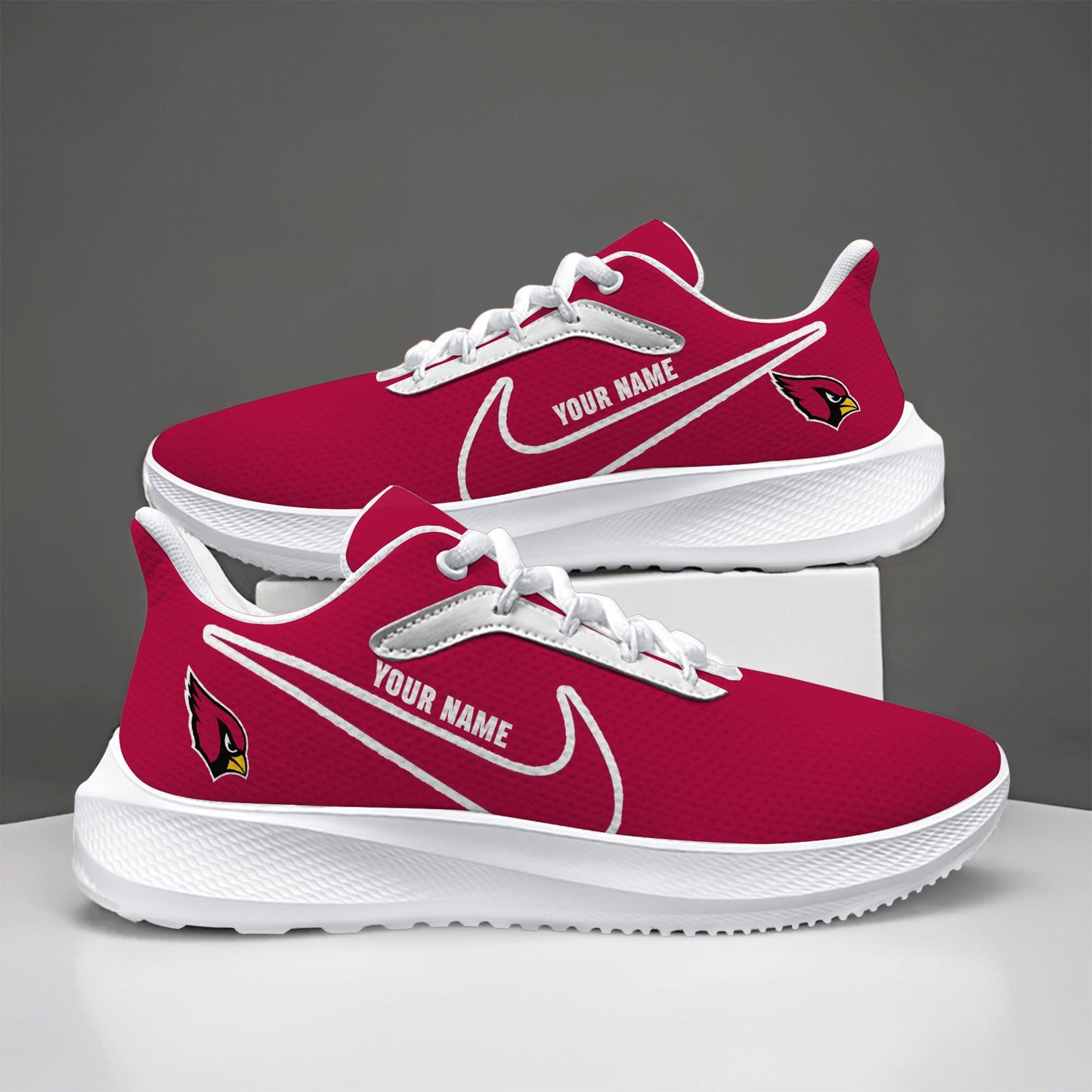 Arizona Cardinals Lightweight Patch Decor Running Shoes NK03