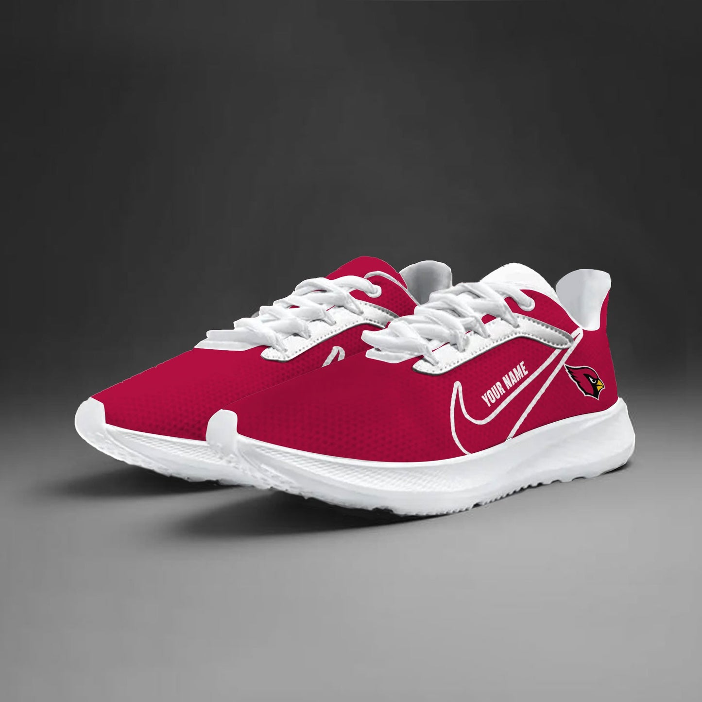Arizona Cardinals Lightweight Patch Decor Running Shoes NA22