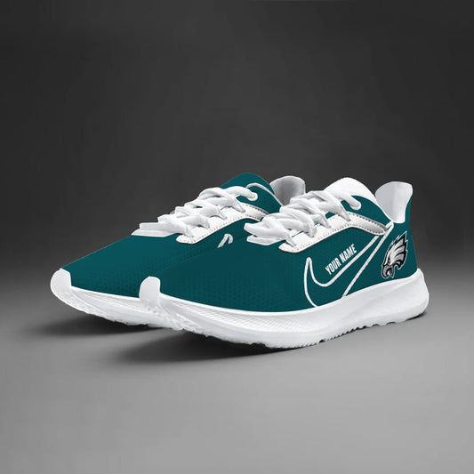 Philadelphia Eagles Lightweight Patch Decor Running Shoes NK04