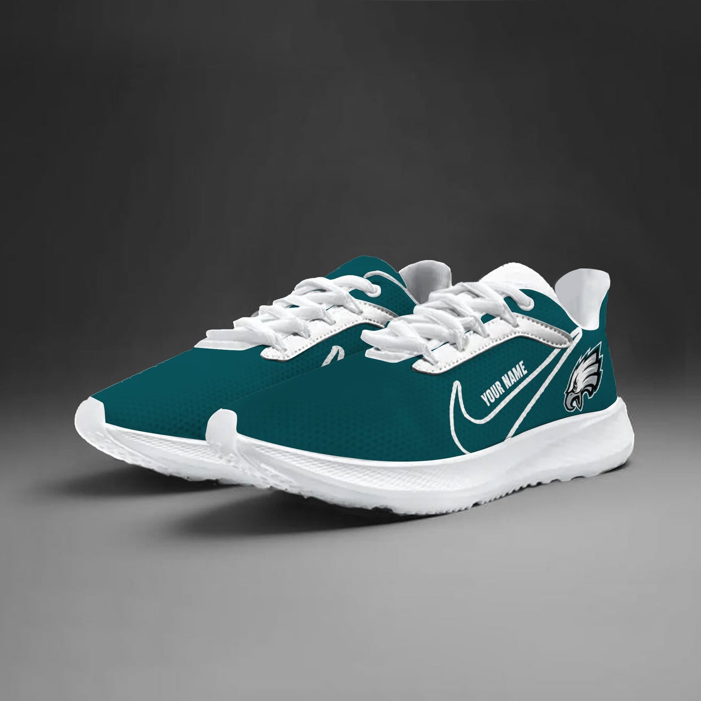 Philadelphia Eagles Lightweight Patch Decor Running Shoes NA23