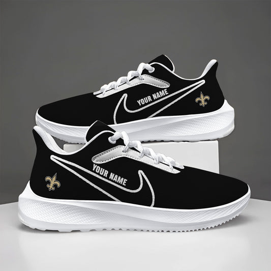 New Orleans Saints Lightweight Patch Decor Running Shoes NA24