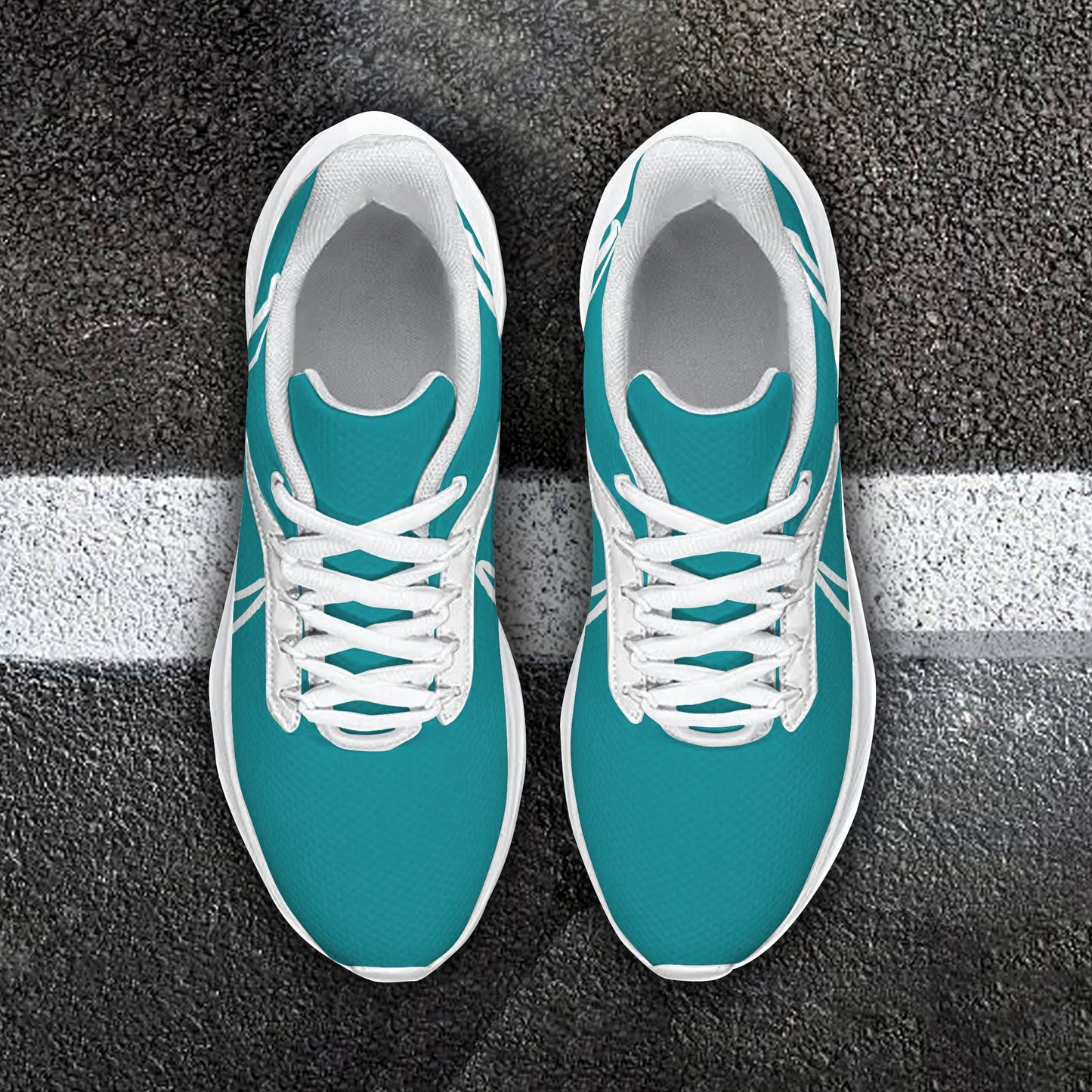 Miami Dolphins Lightweight Patch Decor Running Shoes NK07