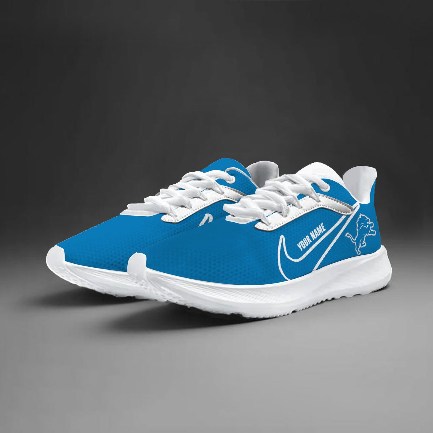 Detroit Lions Lightweight Patch Decor Running Shoes NA28