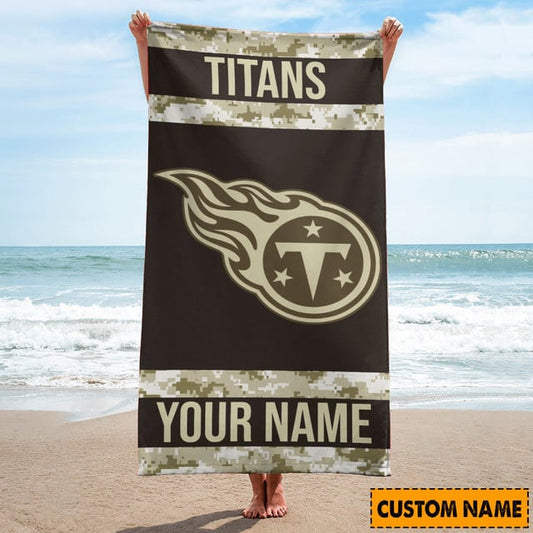 Tennessee Titans Personalized Limited Edition Beach Towel  AZBTOWEL179