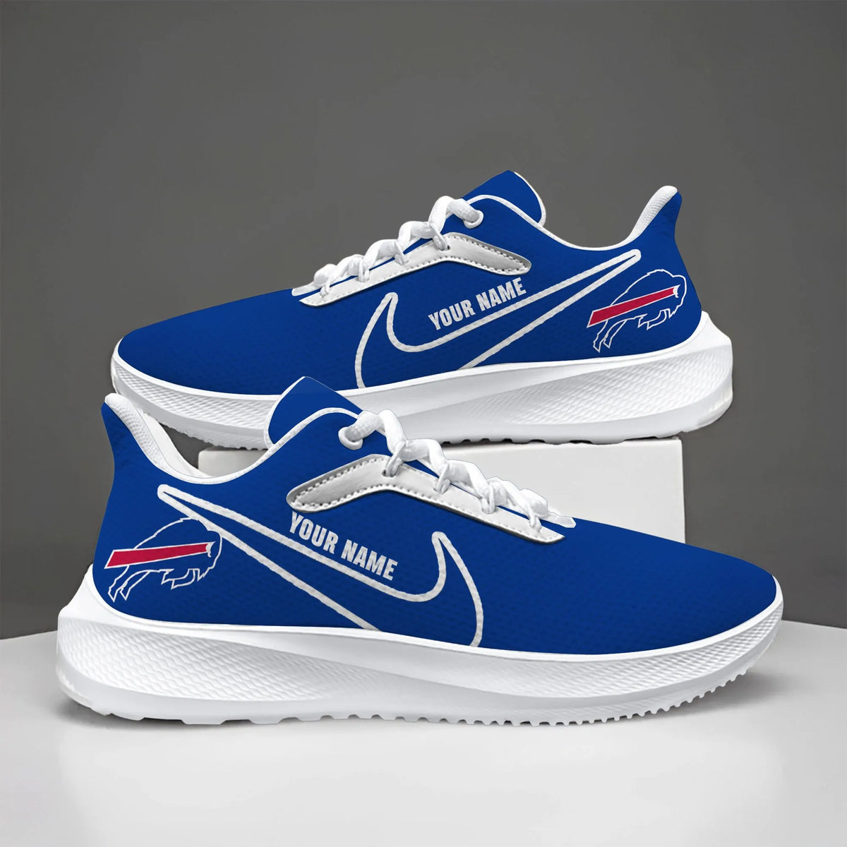 Buffalo Bills Lightweight Patch Decor Running Shoes NA32