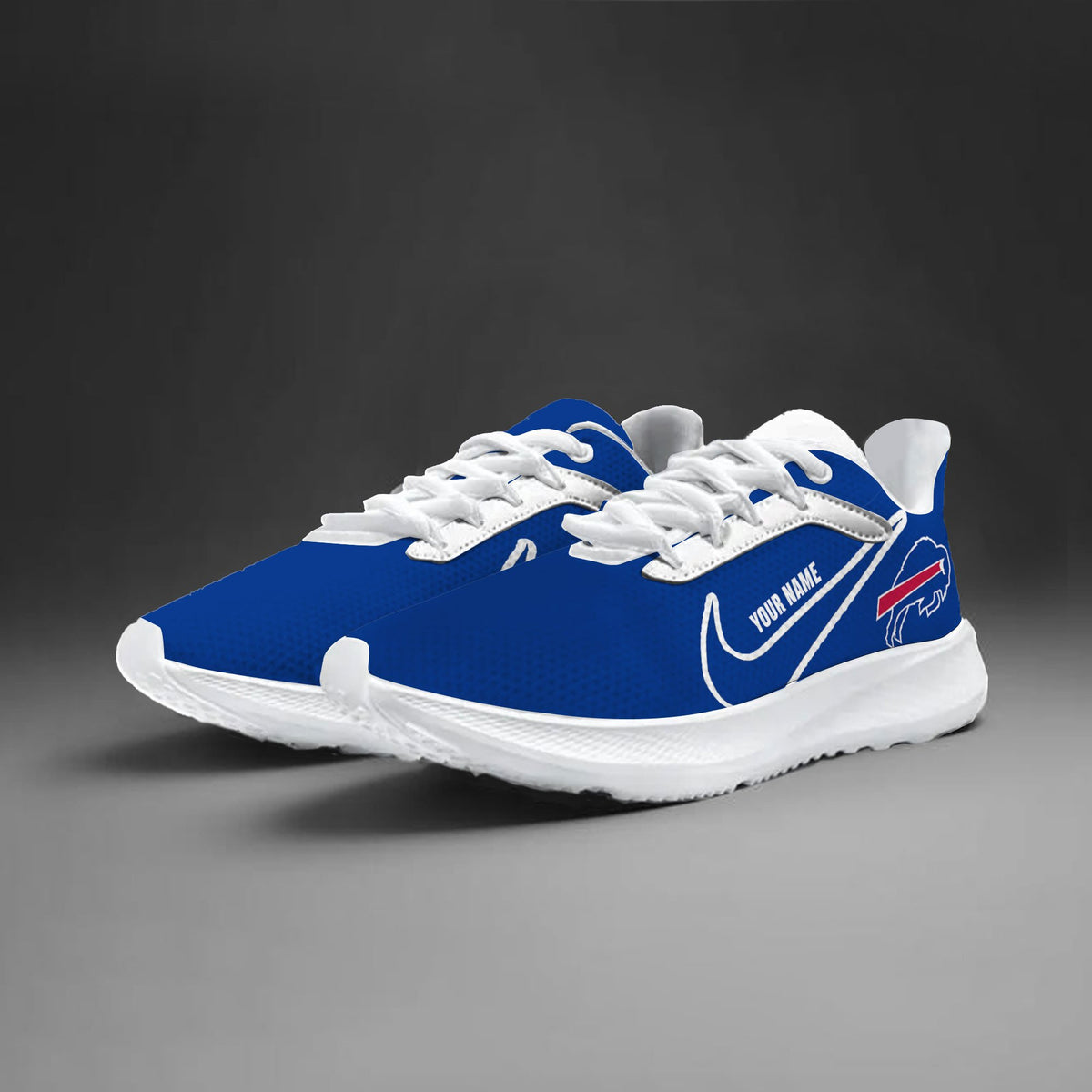 Buffalo Bills Lightweight Patch Decor Running Shoes NA32