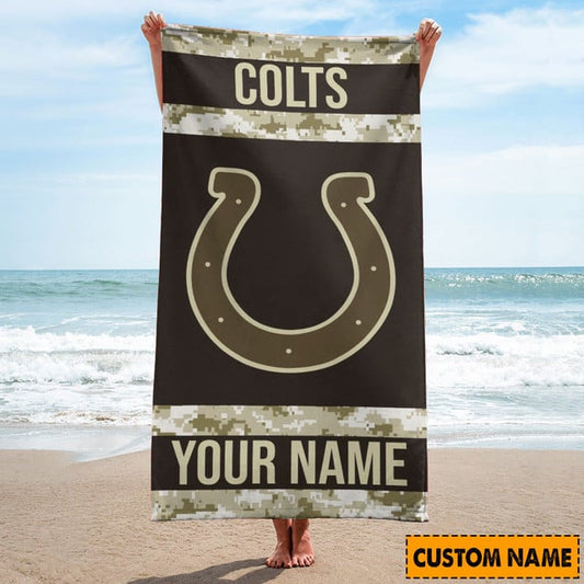 Indianapolis Colts Personalized Limited Edition Beach Towel  AZBTOWEL162