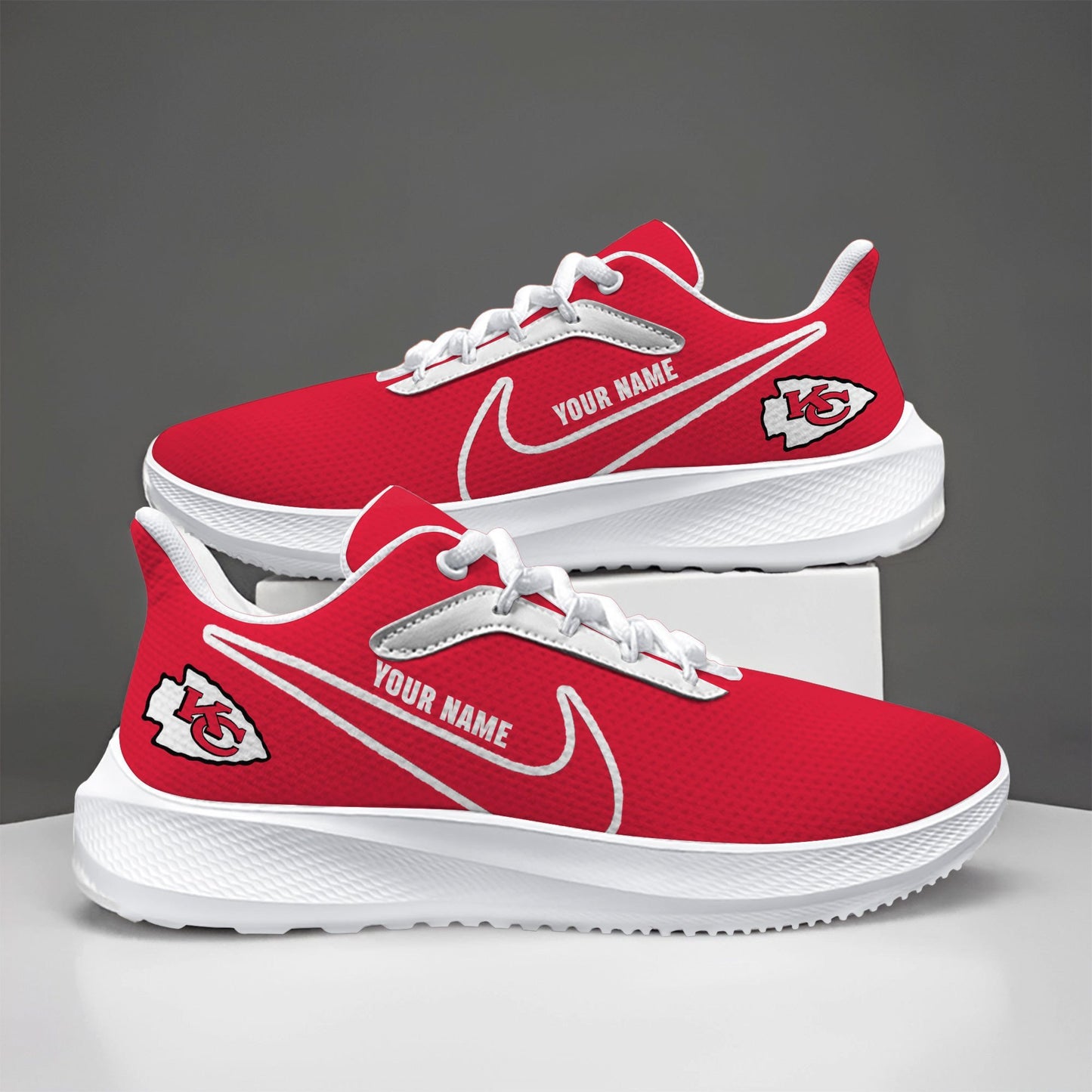 Kansas City Chiefs Lightweight Patch Decor Running Shoes NA37