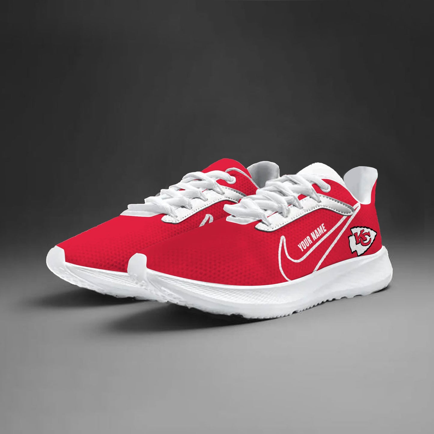Kansas City Chiefs Lightweight Patch Decor Running Shoes NK18