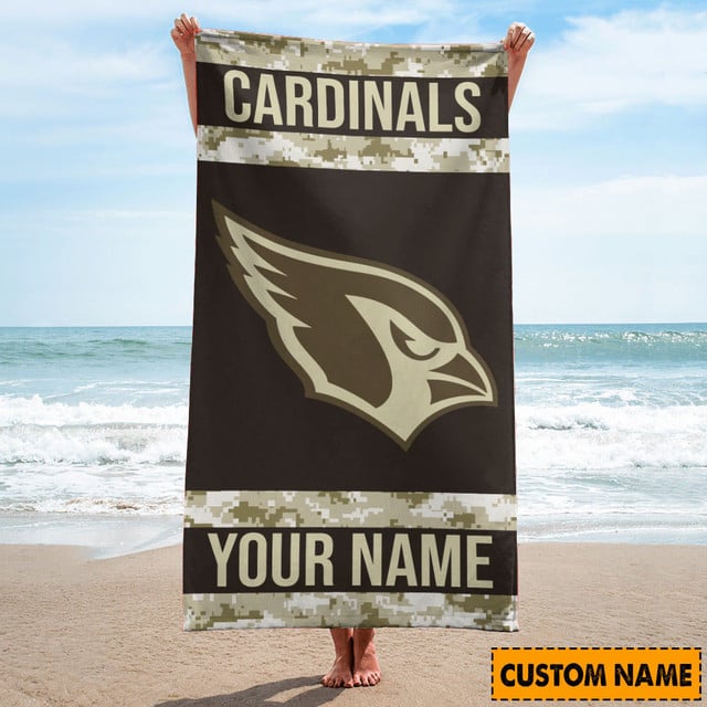 Arizona Cardinals Personalized Limited Edition Beach Towel AZBTOWEL149