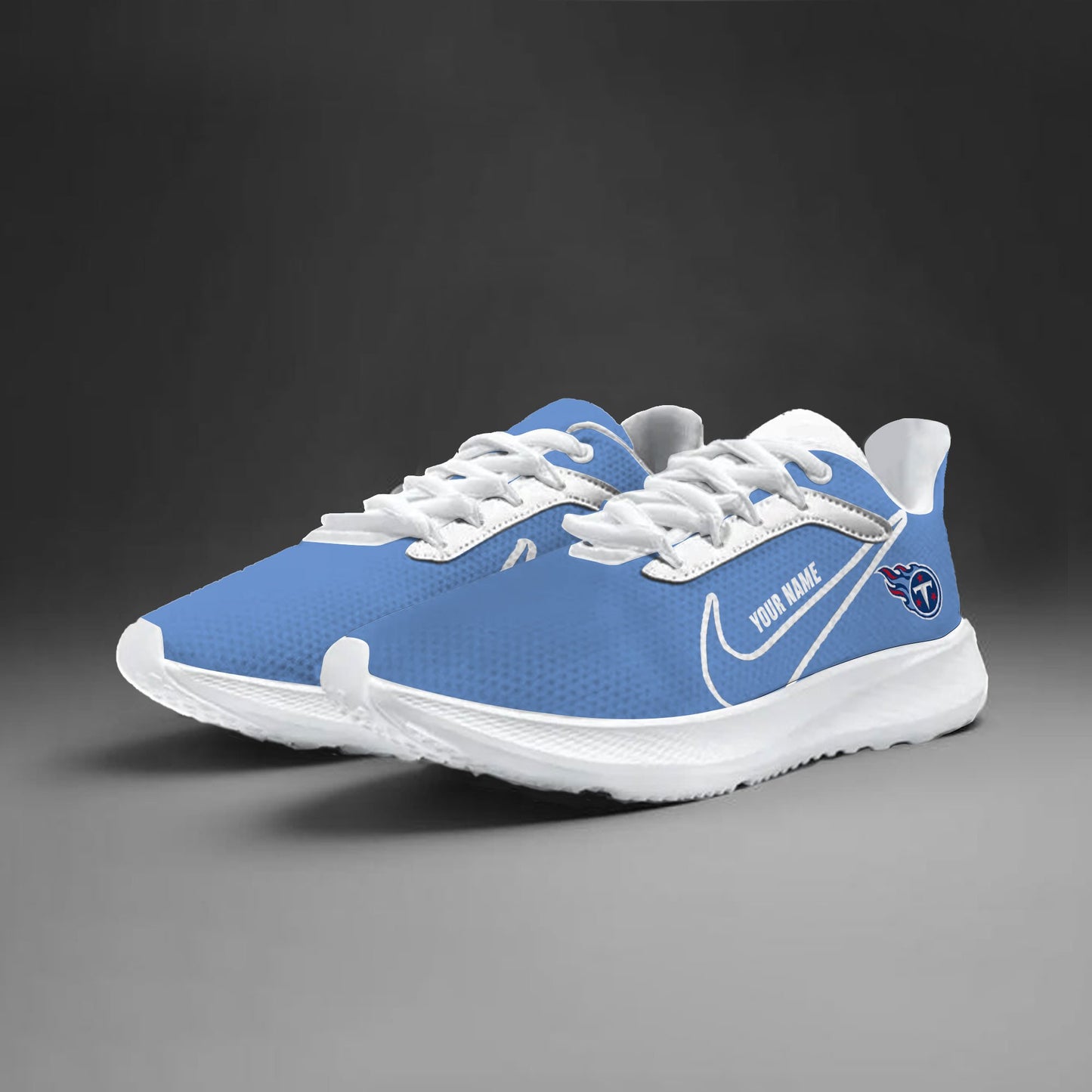 Tennessee Titans Lightweight Patch Decor Running Shoes NK19