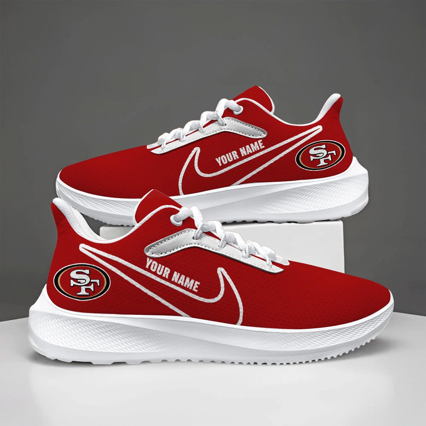 San Francisco 49ers Lightweight Patch Decor Running Shoes NA40