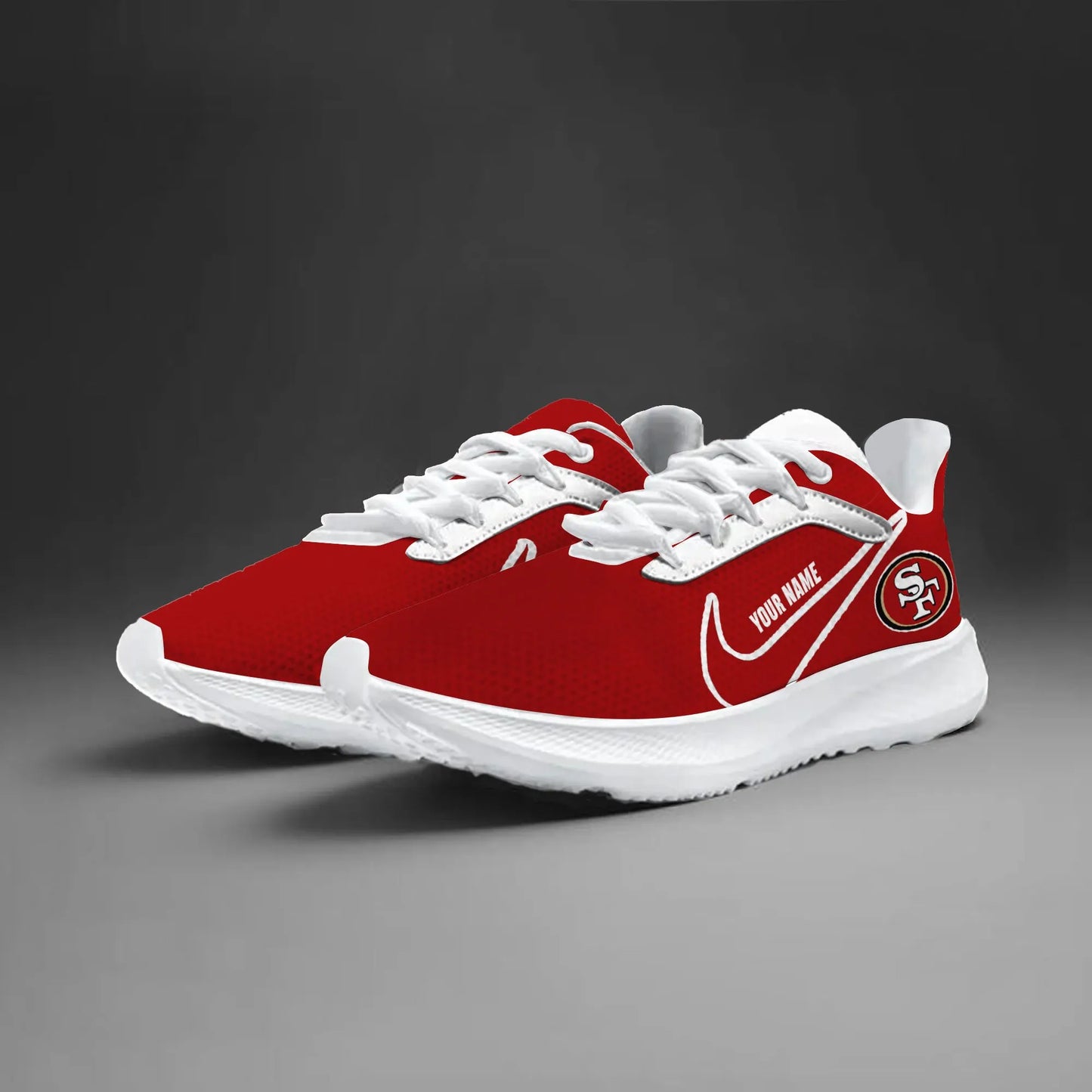 San Francisco 49ers Lightweight Patch Decor Running Shoes NA40