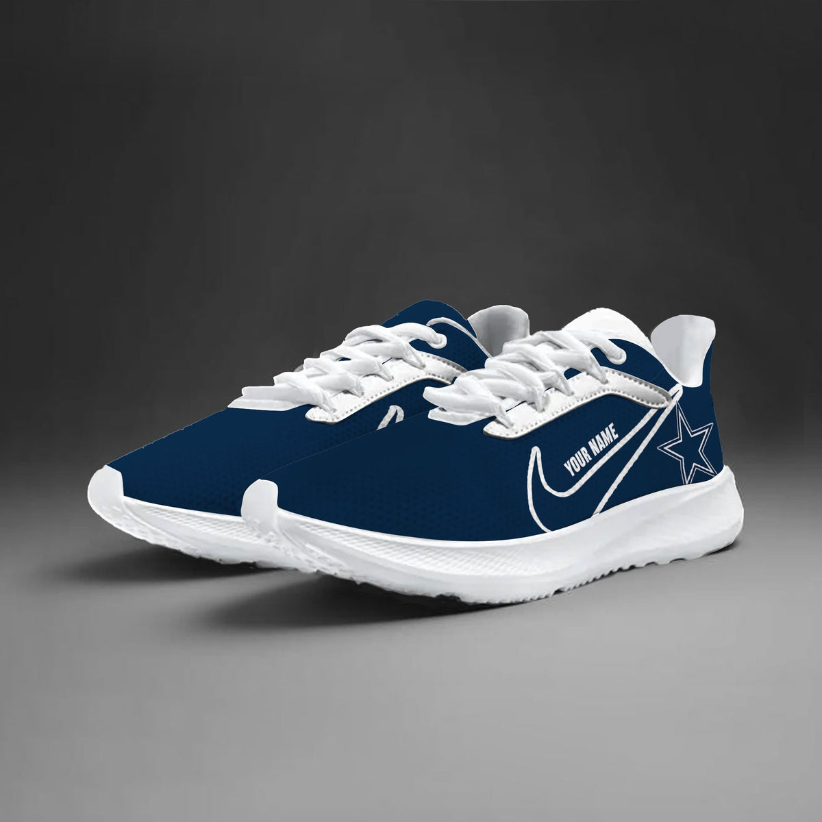 Dallas Cowboys Lightweight Patch Decor Running Shoes NA41