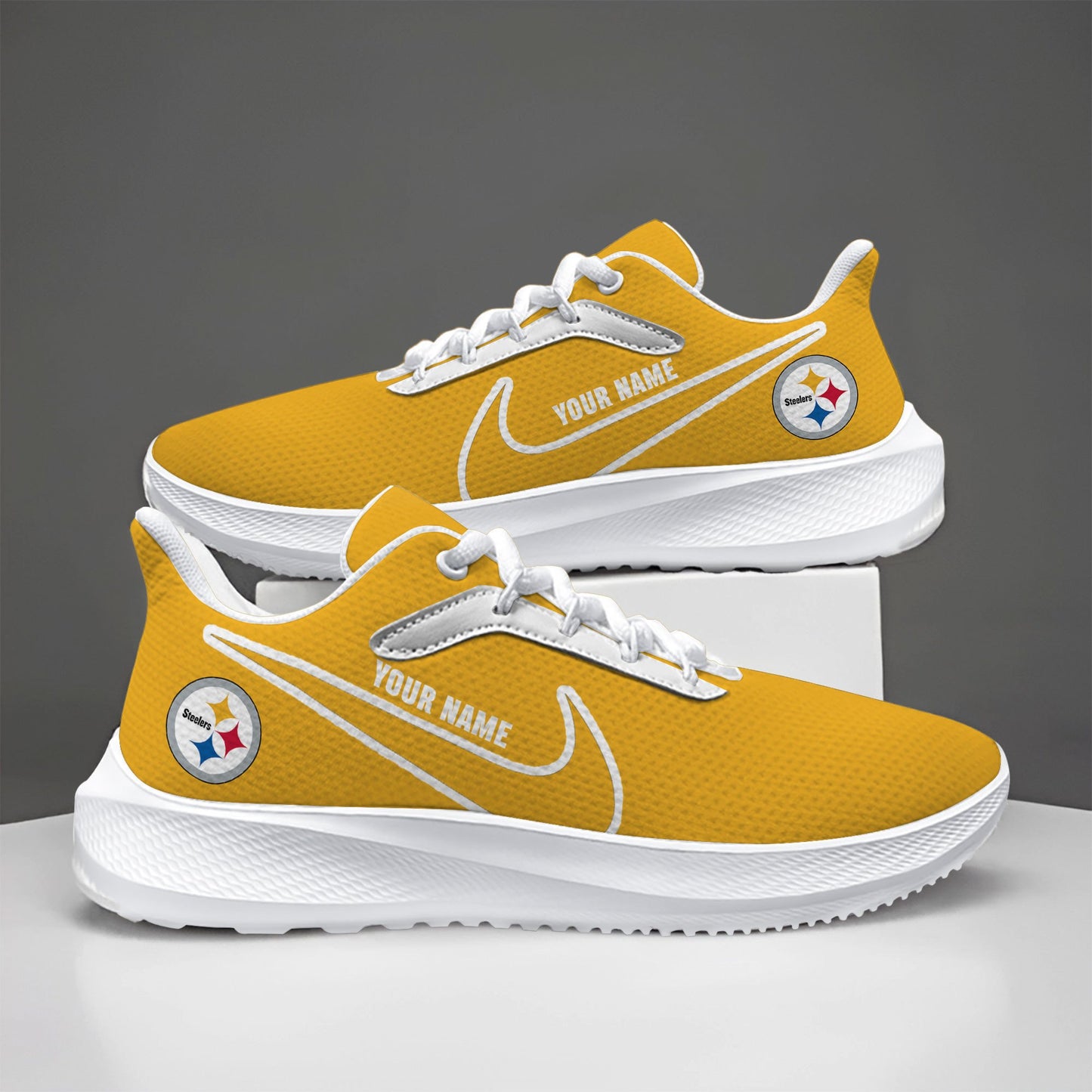 Pittsburgh Steelers Lightweight Patch Decor Running Shoes NA43