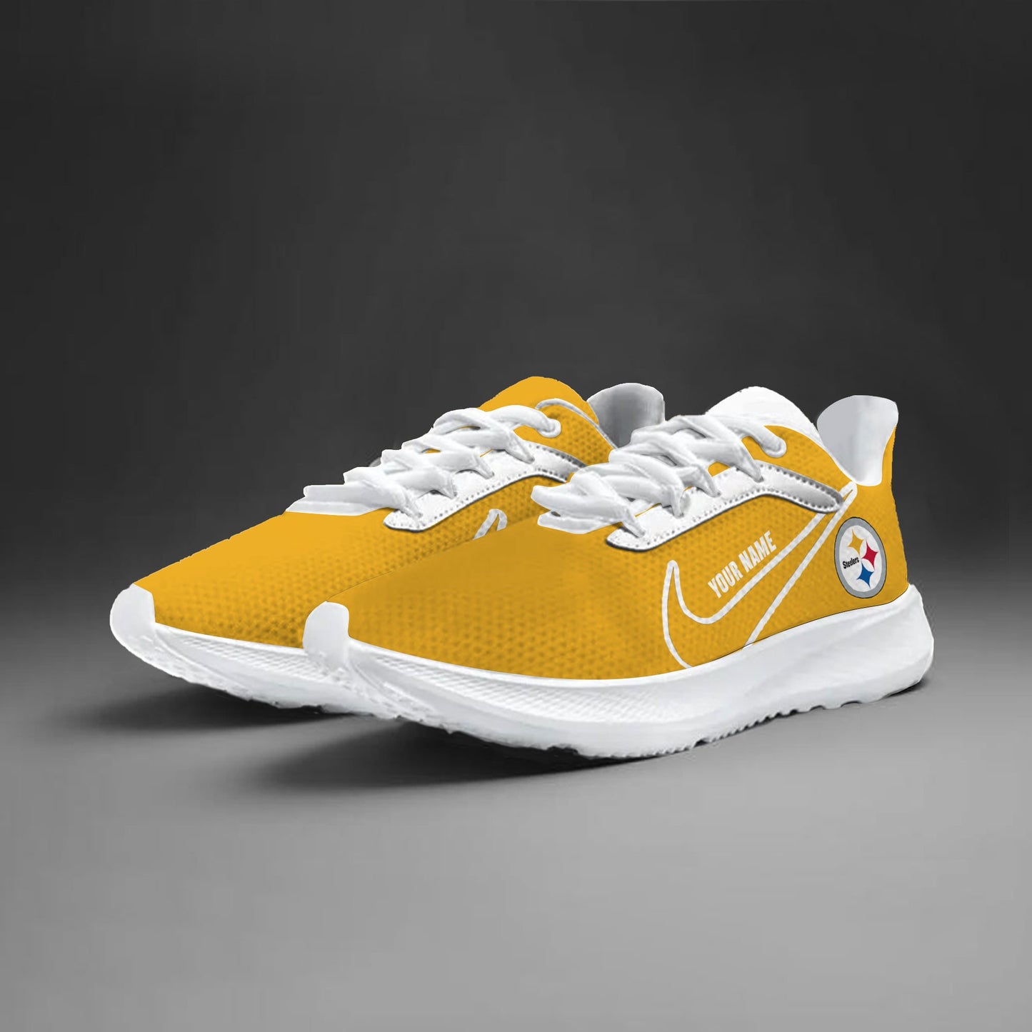 Pittsburgh Steelers Lightweight Patch Decor Running Shoes NA43