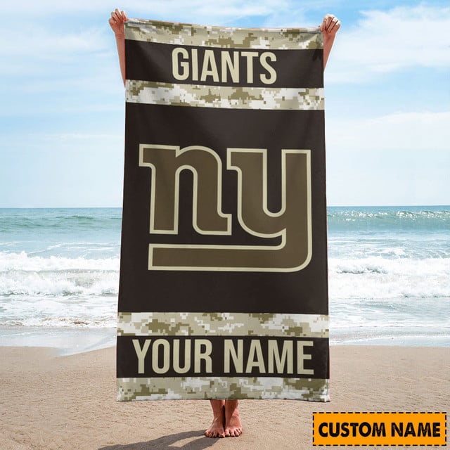 New York Giants Personalized Limited Edition Beach Towel  AZBTOWEL172