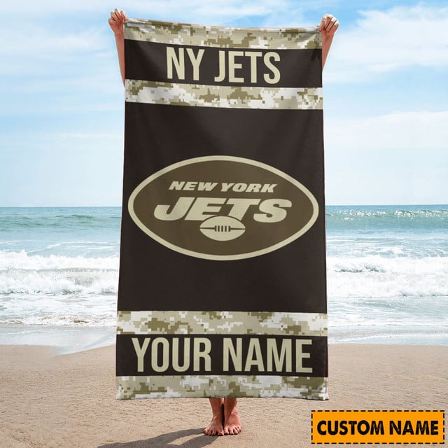 New York Jets Personalized Limited Edition Beach Towel  AZBTOWEL173