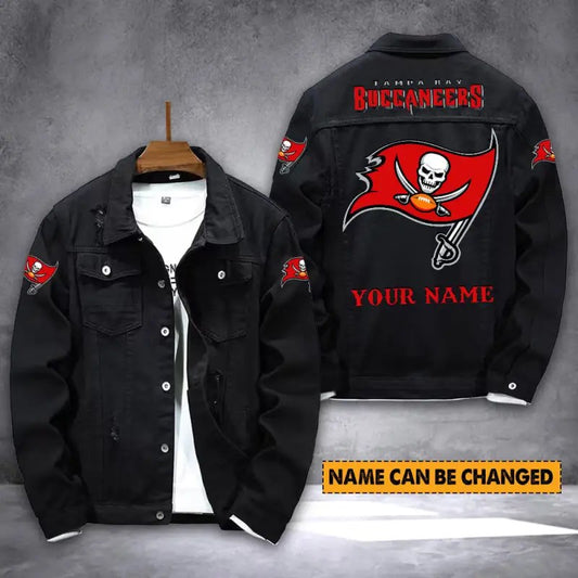 Tampa Bay Buccaneers Personalized New Denim Jacket S9DJ018