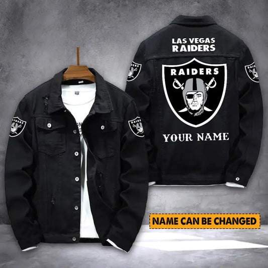 Las Vegas Raiders Personalized New Denim Jacket S9DJ013