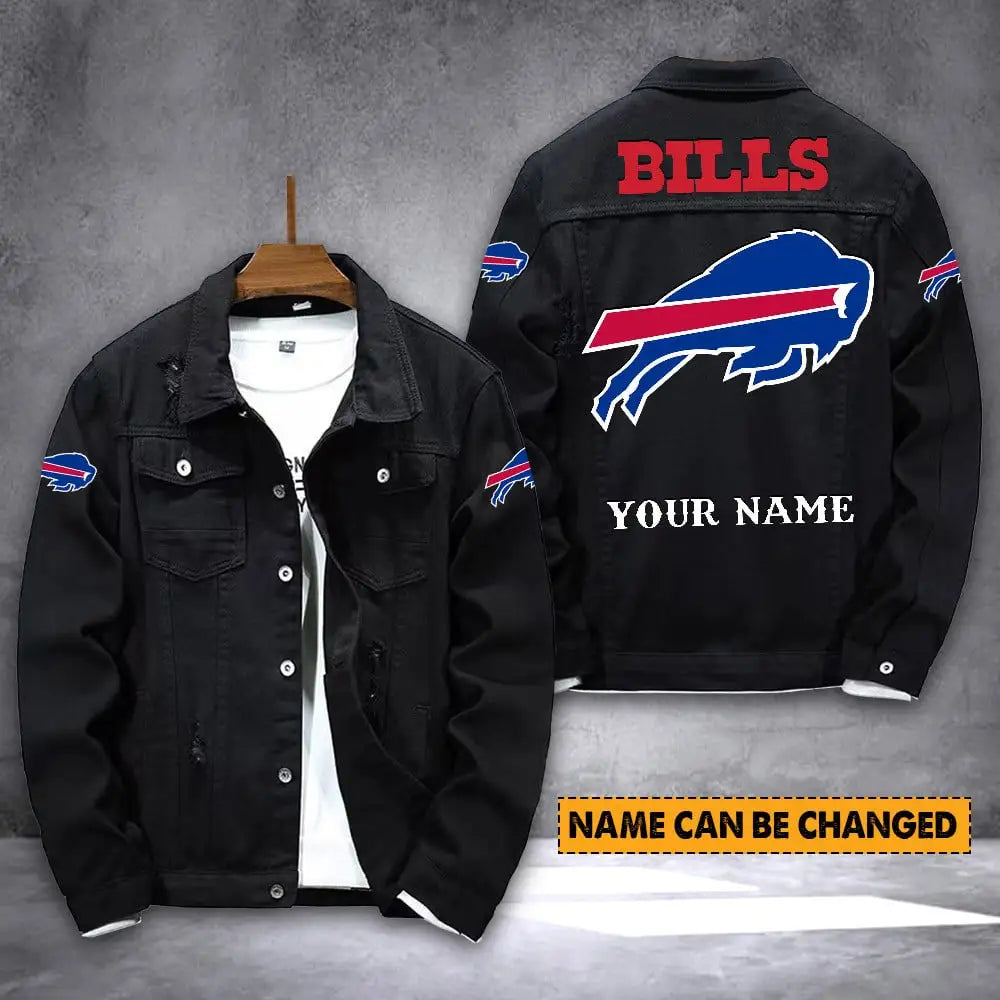 Buffalo Bills Personalized New Denim Jacket S9DJ011
