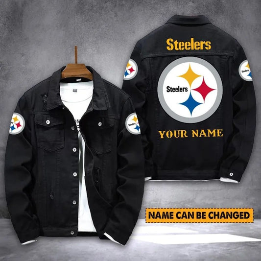 Pittsburgh Steelers Personalized New Denim Jacket S9DJ001
