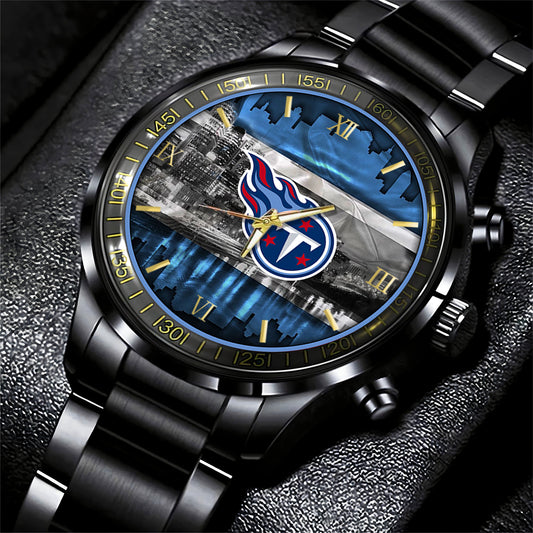 Tennessee Titans Black Fashion Watch Gifts For Sport Fans AZWATCH89