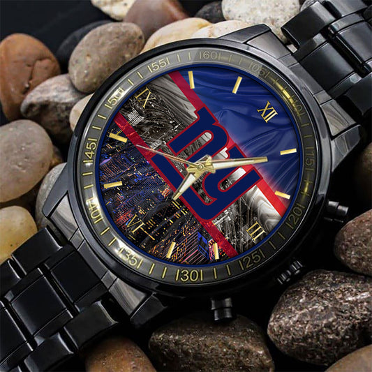 New York Giants Black Fashion Watch Gifts For Sport Fans AZWATCH93